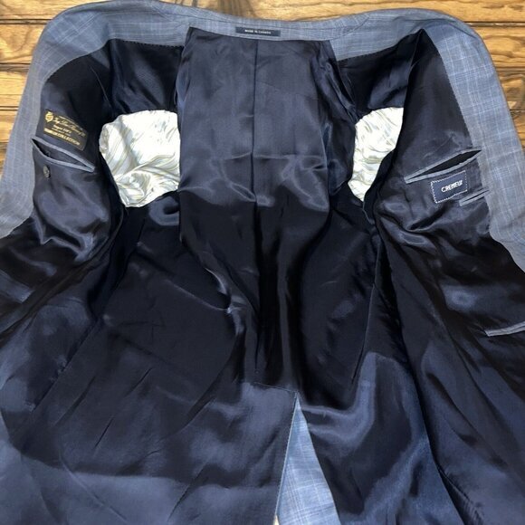 Cremieux‎ Loro Piana Blazer Sport Coat Casual Jacket Size 42R Wool Super 130s - Picture 3 of 10